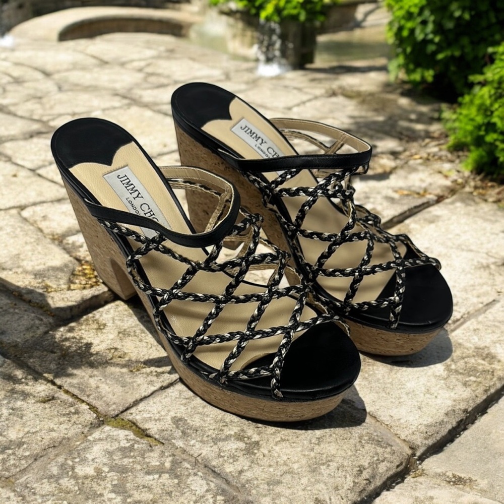 Jimmy Choo platform wedge Sandals